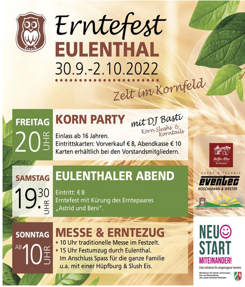 Erntefest Eulenthal 2022