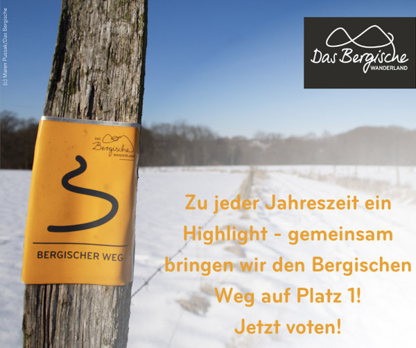 Bergischer Weg – Aufruf zur Wahl „Deutschlands schönster Wanderweg“